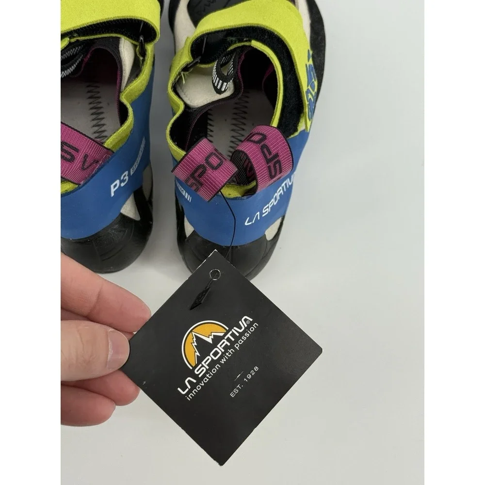 La Sportiva Skwama Apple Green Cobalt Blue Climbing Shoes W 5.5 - M 4.5 - 36